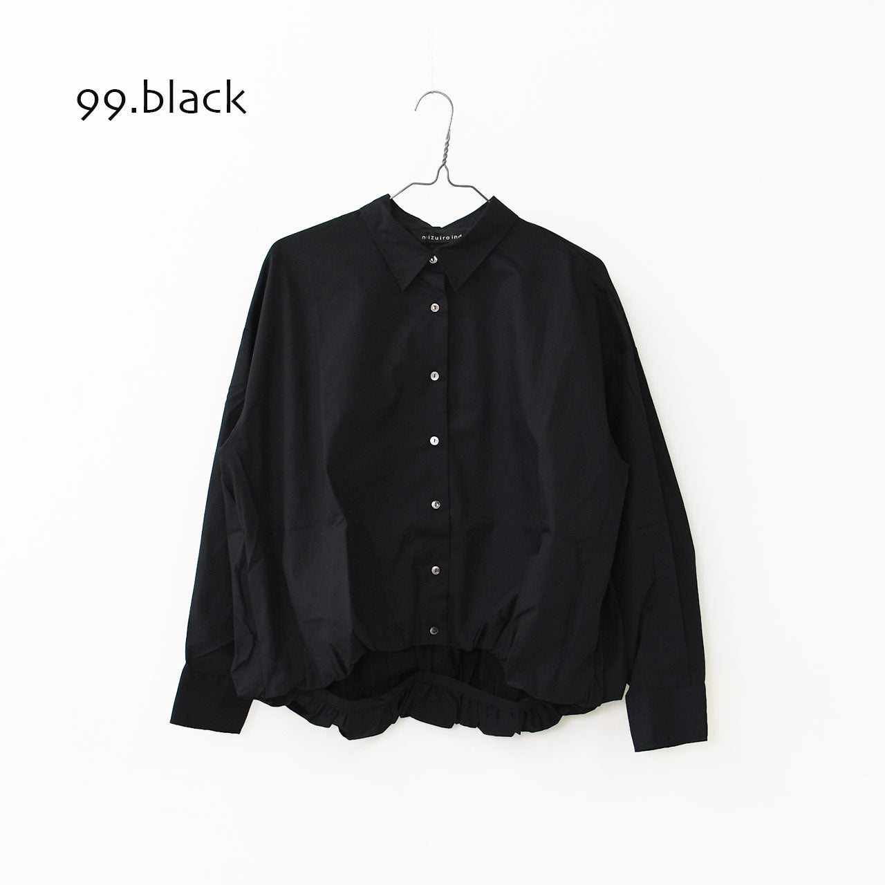 mizuiro ind [ミズイロ インド] ballon shirt [3-230094] バルーンシャツ [2025AW]