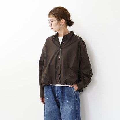 mizuiro ind [ミズイロ インド] ballon shirt [3-230094] バルーンシャツ [2025AW]