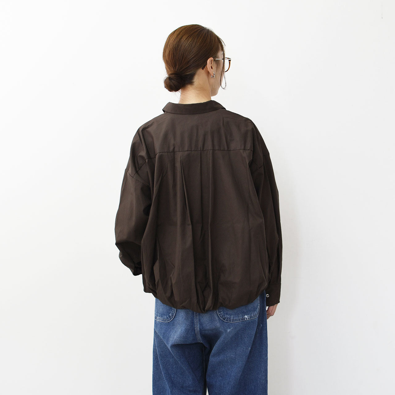 mizuiro ind [ミズイロ インド] ballon shirt [3-230094] バルーンシャツ [2025AW]