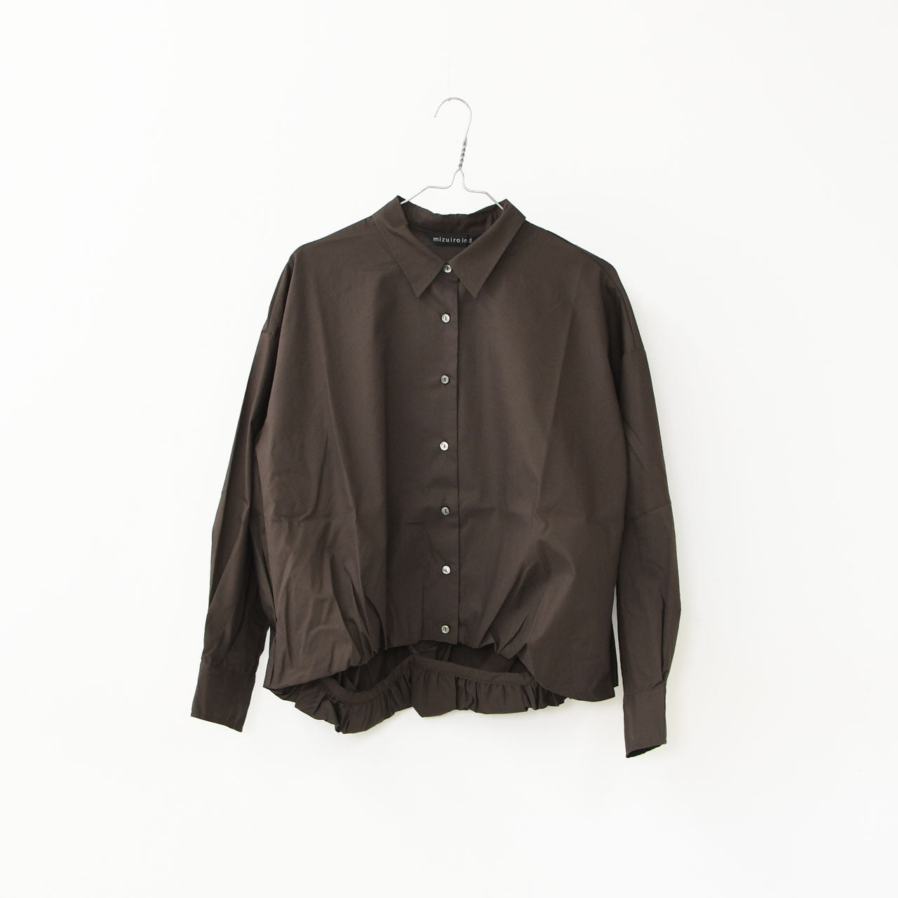 mizuiro ind [ミズイロ インド] ballon shirt [3-230094] バルーンシャツ [2025AW]