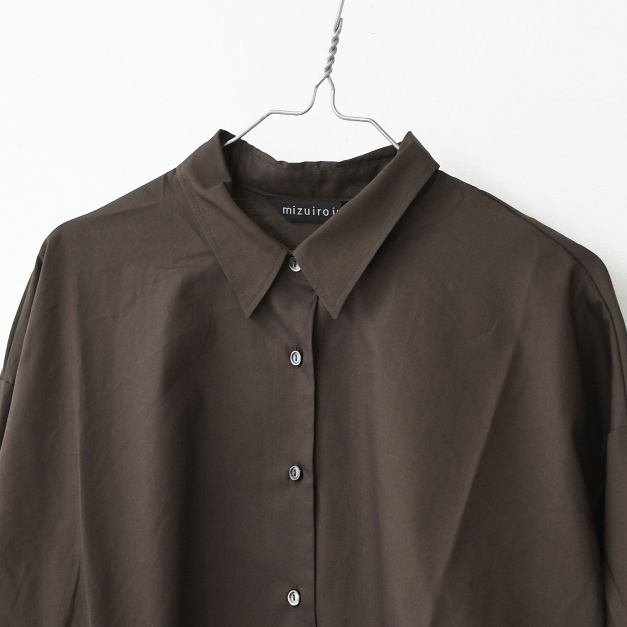 mizuiro ind [ミズイロ インド] ballon shirt [3-230094] バルーンシャツ [2025AW]