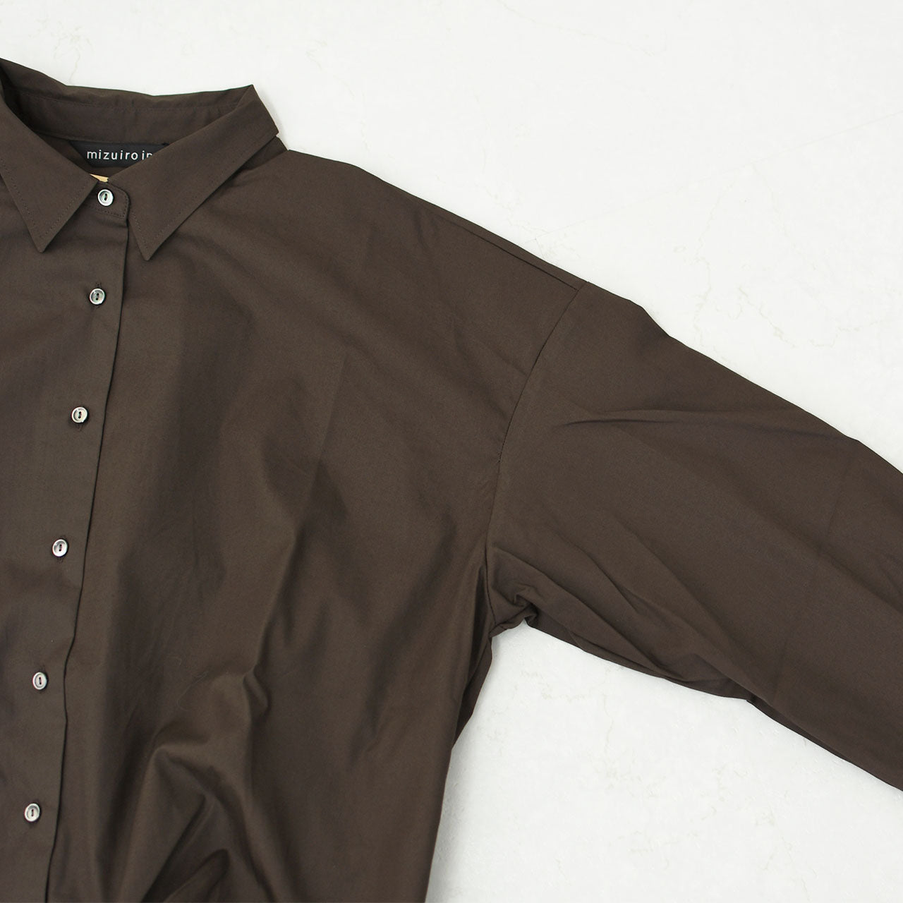 mizuiro ind [ミズイロ インド] ballon shirt [3-230094] バルーンシャツ [2025AW]