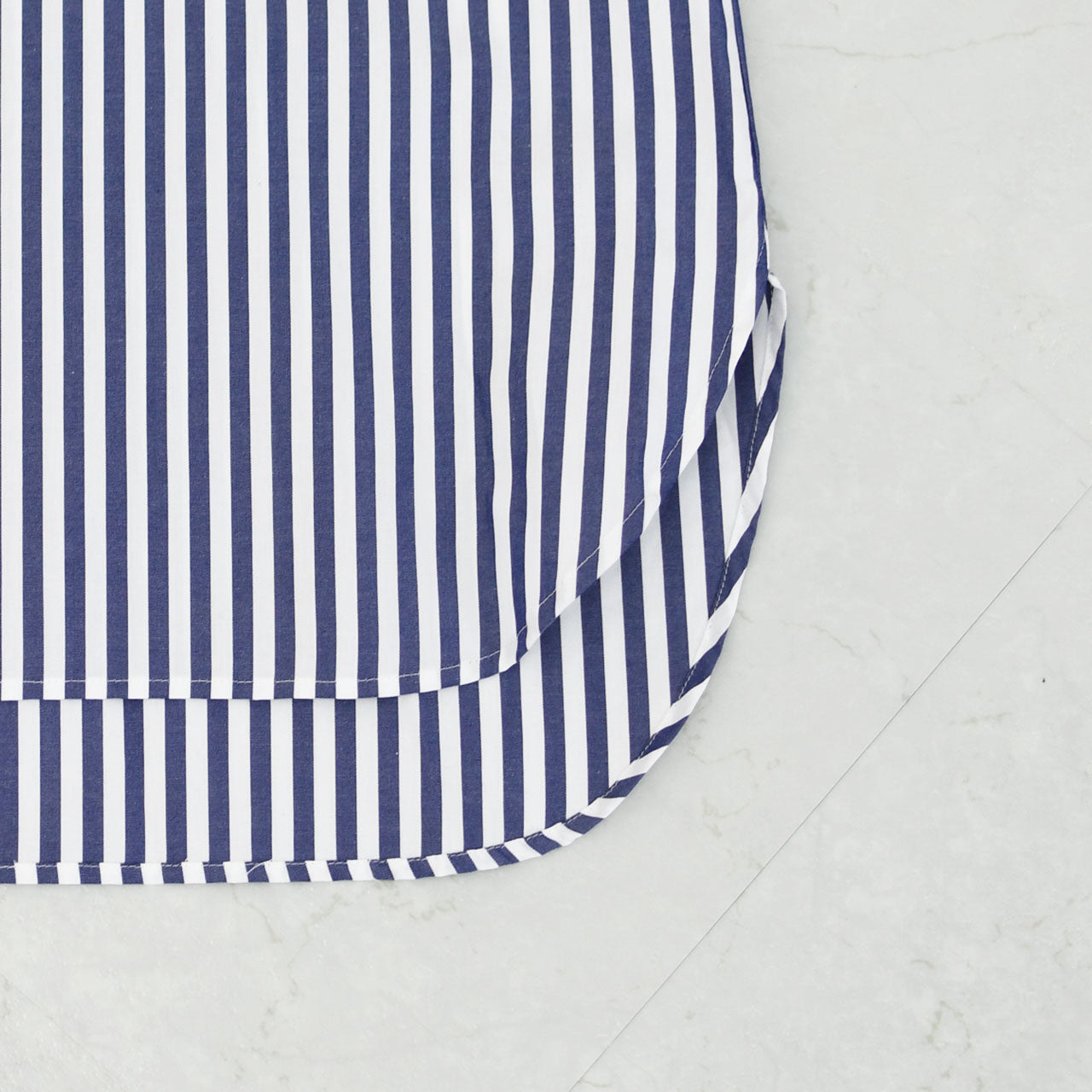 mizuiro ind [ミズイロ インド] stripe hooded shirt [3-230100] ストライプフーデッドシャツ [2025AW]