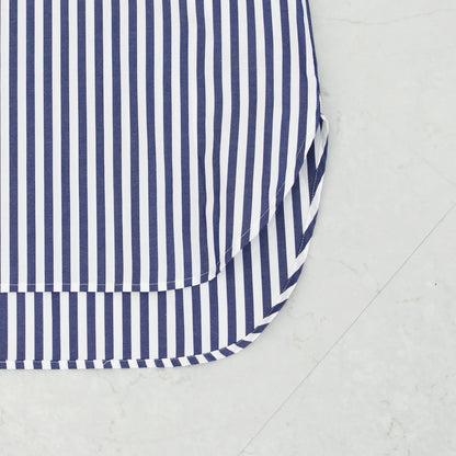 mizuiro ind [ミズイロ インド] stripe hooded shirt [3-230100] ストライプフーデッドシャツ [2025AW]