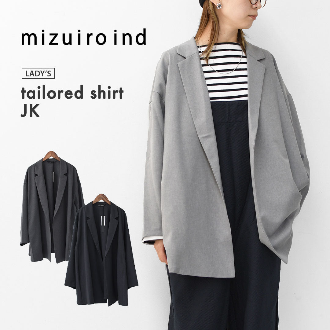mizuiro ind [ミズイロ インド] tailored shirt JK [3-230103] テーラードシャツジャケット [2025AW]