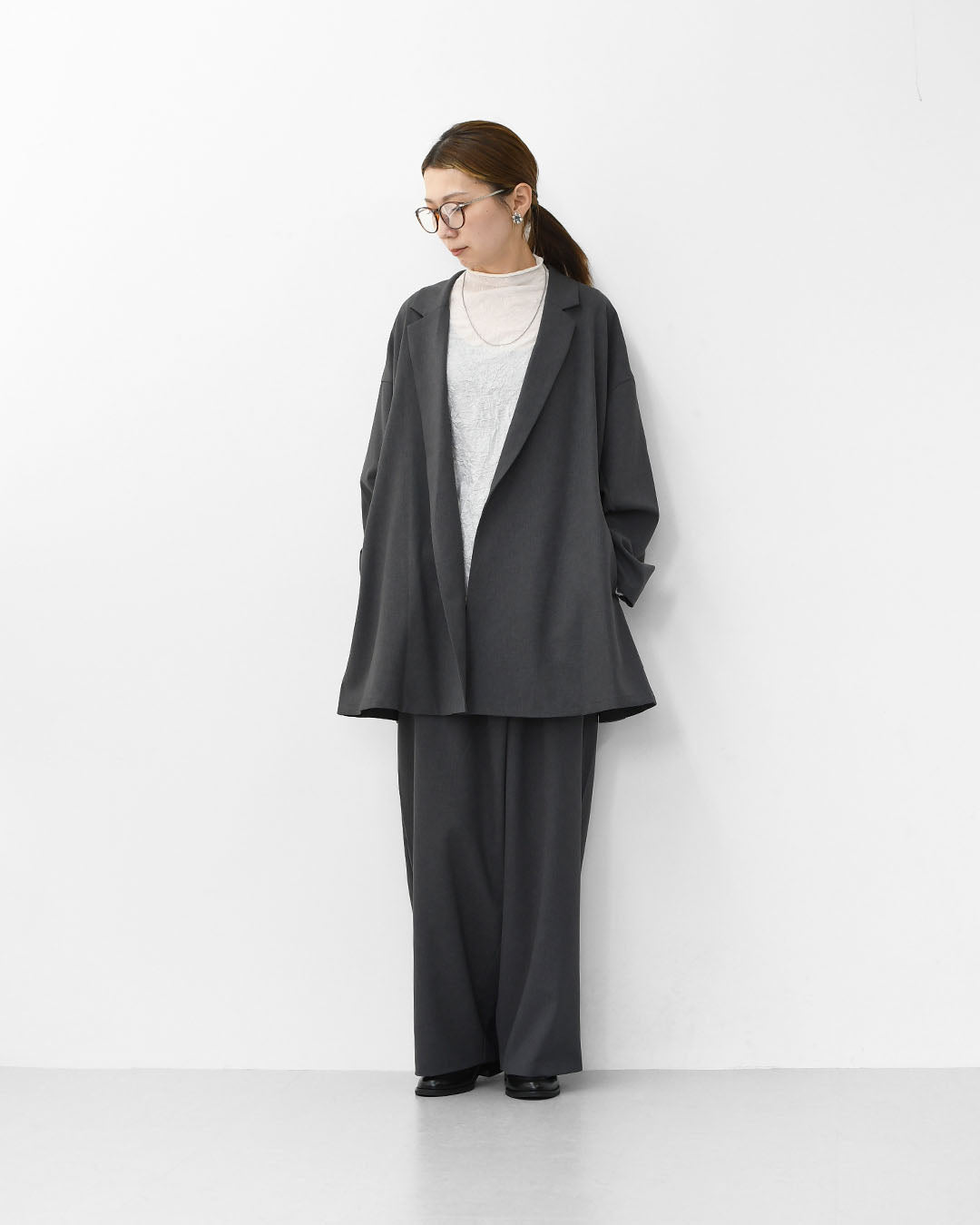 mizuiro ind [ミズイロ インド] tailored shirt JK [3-230103] テーラードシャツジャケット [2025AW]