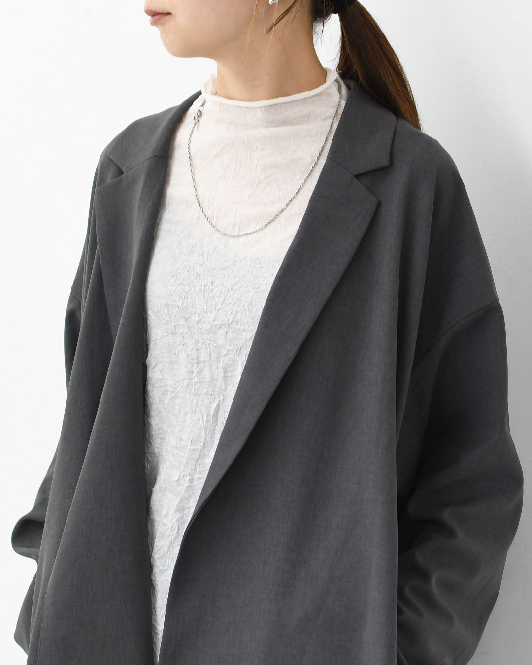 mizuiro ind [ミズイロ インド] tailored shirt JK [3-230103] テーラードシャツジャケット [2025AW]