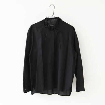 mizuiro ind [ミズイロ インド] gathered stand collar shirt [3-230106] ギャザースタンドカラーシャツ [2025AW]