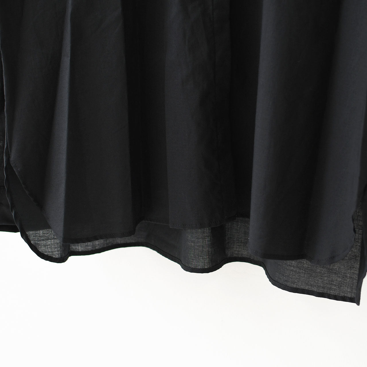 mizuiro ind [ミズイロ インド] gathered stand collar shirt [3-230106] ギャザースタンドカラーシャツ [2025AW]