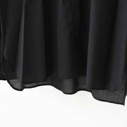 mizuiro ind [ミズイロ インド] gathered stand collar shirt [3-230106] ギャザースタンドカラーシャツ [2025AW]