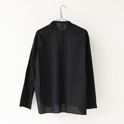 mizuiro ind [ミズイロ インド] gathered stand collar shirt [3-230106] ギャザースタンドカラーシャツ [2025AW]