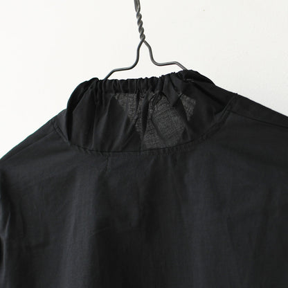 mizuiro ind [ミズイロ インド] gathered stand collar shirt [3-230106] ギャザースタンドカラーシャツ [2025AW]
