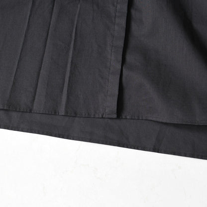 mizuiro ind [ミズイロ インド] gathered stand collar shirt [3-230106] ギャザースタンドカラーシャツ [2025AW]