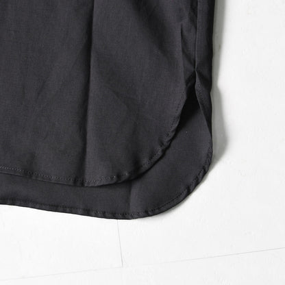 mizuiro ind [ミズイロ インド] gathered stand collar shirt [3-230106] ギャザースタンドカラーシャツ [2025AW]