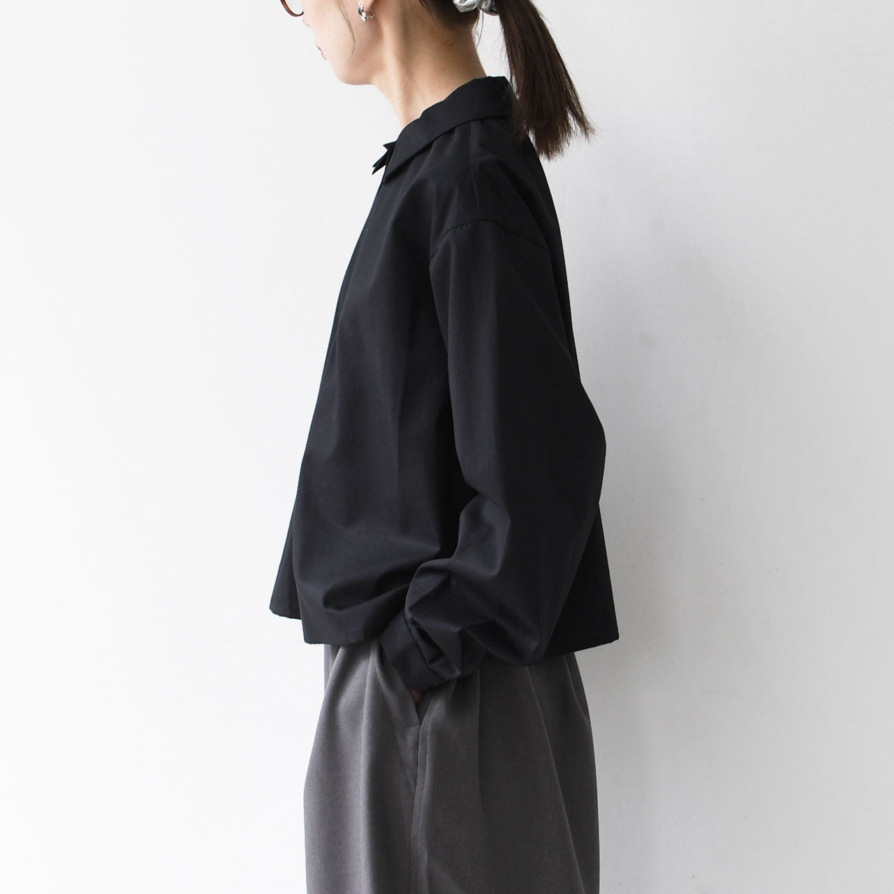 mizuiro ind [ミズイロ インド] double collars shirt [3-230120] ダブルカラーシャツ [2025AW]