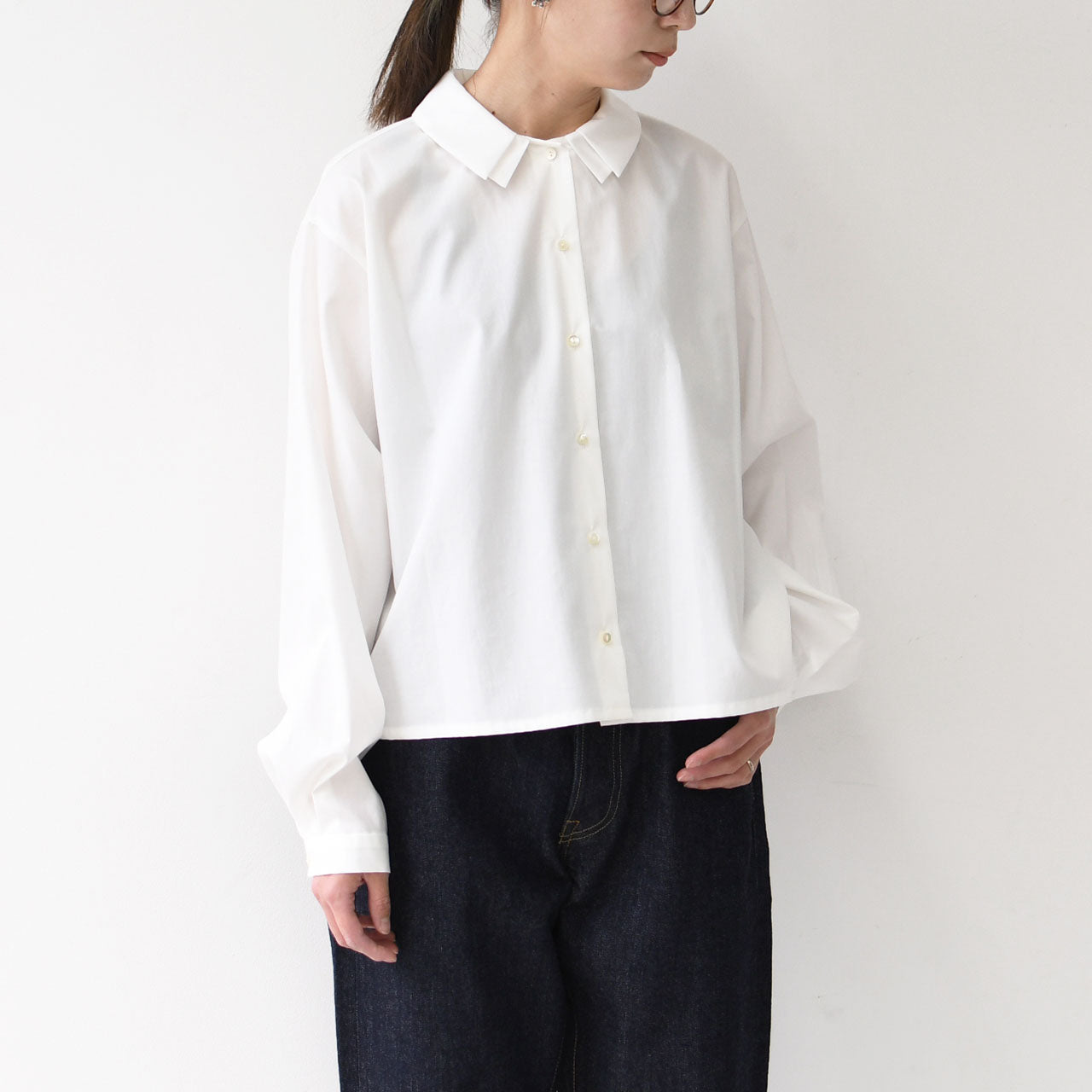 mizuiro ind [ミズイロ インド] double collars shirt [3-230120] ダブルカラーシャツ [2025AW]