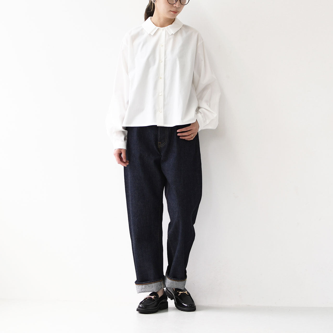 mizuiro ind [ミズイロ インド] double collars shirt [3-230120] ダブルカラーシャツ [2025AW]