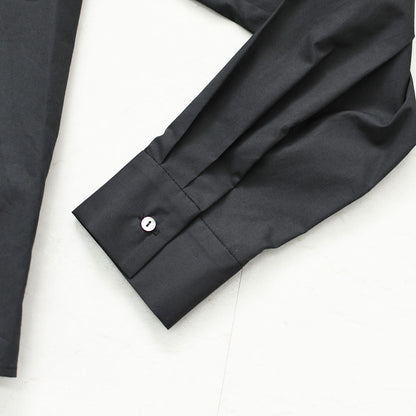 mizuiro ind [ミズイロ インド] pleats collar shirt [3-230124] プリーツ カラー シャツ・プリーツ襟・無地・シンプル・キレイめ・LADY'S [2026AW]