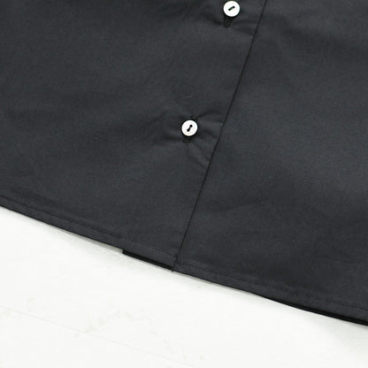 mizuiro ind [ミズイロ インド] pleats collar shirt [3-230124] プリーツ カラー シャツ・プリーツ襟・無地・シンプル・キレイめ・LADY'S [2026AW]