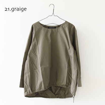 mizuiro ind [ミズイロ インド] drawstrings crew neck P/O [3-230127] ドローストリングス クルーネック プルオーバー・クルーネック・ワイドシルエット・ゆったりシルエット・LADY'S [2026AW]