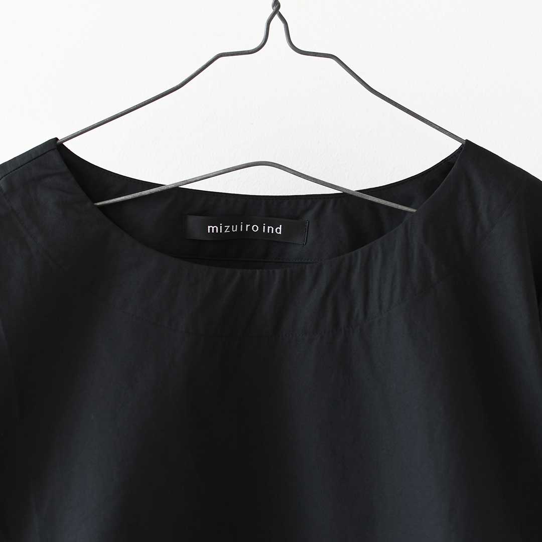 mizuiro ind [ミズイロ インド] drawstrings crew neck P/O [3-230127] ドローストリングス クルーネック プルオーバー・クルーネック・ワイドシルエット・ゆったりシルエット・LADY'S [2026AW]