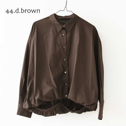 mizuiro ind [ミズイロ インド] long sleeve ballon shirt [3-230132] ロングスリーブバルーンシャツ・コットンシャツ・カジュアル・きれいめ・長袖・LADY'S [2026AW]
