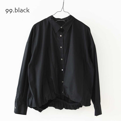 mizuiro ind [ミズイロ インド] long sleeve ballon shirt [3-230132] ロングスリーブバルーンシャツ・コットンシャツ・カジュアル・きれいめ・長袖・LADY'S [2026AW]