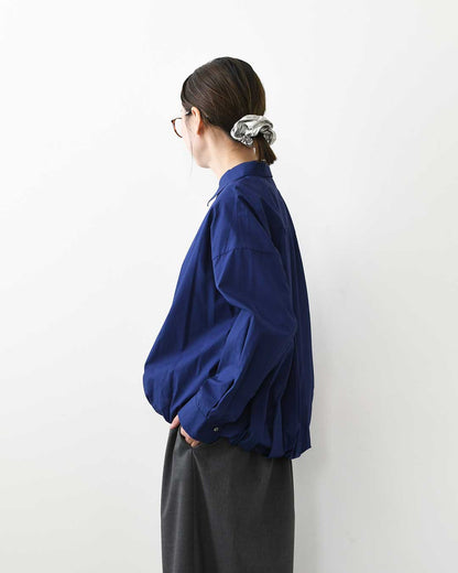 mizuiro ind [ミズイロ インド] long sleeve ballon shirt [3-230132] ロングスリーブバルーンシャツ・コットンシャツ・カジュアル・きれいめ・長袖・LADY'S [2026AW]