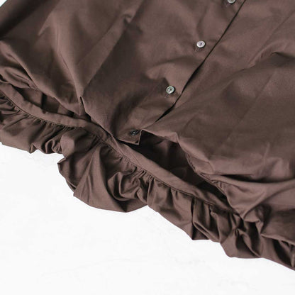 mizuiro ind [ミズイロ インド] long sleeve ballon shirt [3-230132] ロングスリーブバルーンシャツ・コットンシャツ・カジュアル・きれいめ・長袖・LADY'S [2026AW]