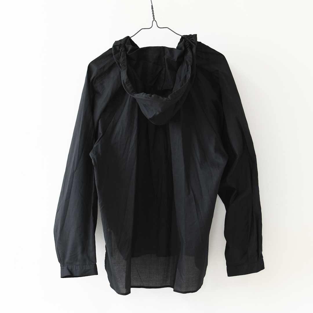 mizuiro ind [ミズイロ インド] hooded gather neck shirt [3-230133] フーデッド ギャザーネック シャツ ・フードシャツ・ワイドシルエット・ゆったりシルエット・LADY'S [2026AW]
