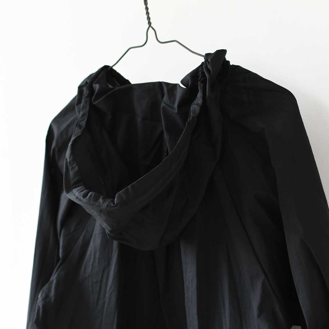 mizuiro ind [ミズイロ インド] hooded gather neck shirt [3-230133] フーデッド ギャザーネック シャツ ・フードシャツ・ワイドシルエット・ゆったりシルエット・LADY'S [2026AW]