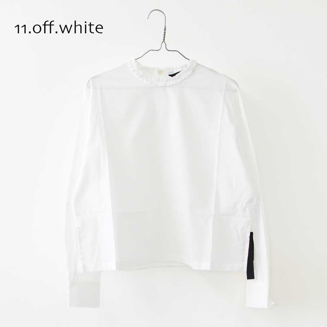 mizuiro ind [ミズイロ インド] frill collar P/O [3-230137] フリルカラープルオーバー・フリル襟・長袖・プルオーバー・無地・LADY'S [2026AW]