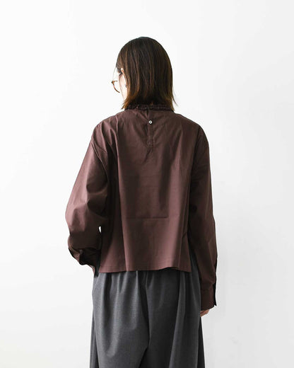 mizuiro ind [ミズイロ インド] frill collar P/O [3-230137] フリルカラープルオーバー・フリル襟・長袖・プルオーバー・無地・LADY'S [2026AW]