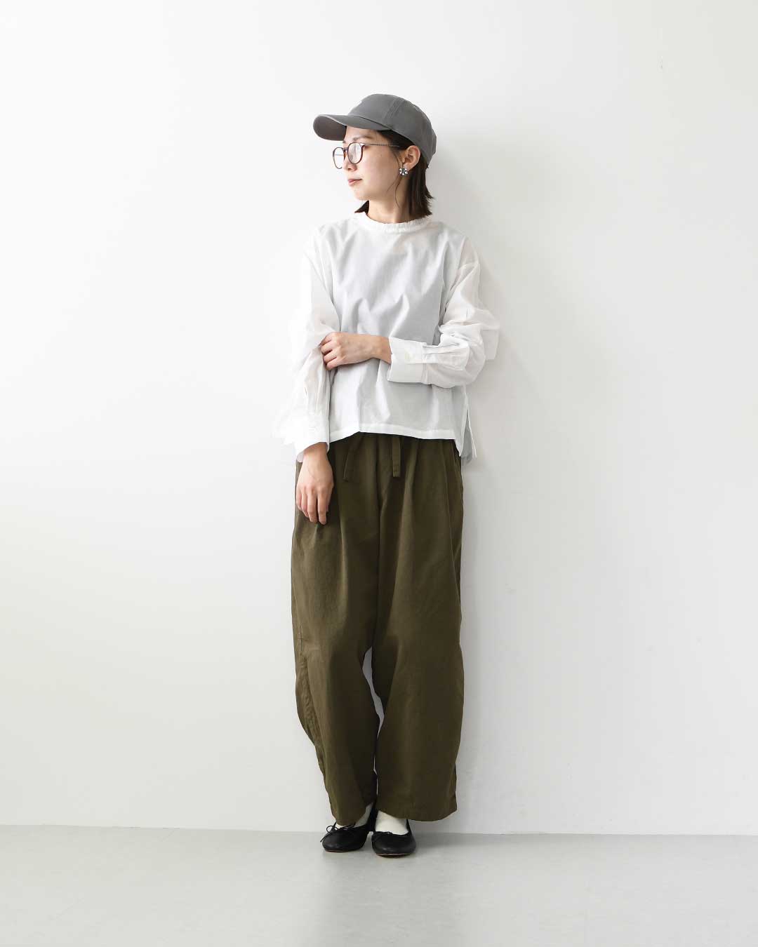 mizuiro ind [ミズイロ インド] frill collar P/O [3-230137] フリルカラープルオーバー・フリル襟・長袖・プルオーバー・無地・LADY'S [2026AW]