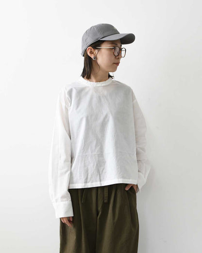 mizuiro ind [ミズイロ インド] frill collar P/O [3-230137] フリルカラープルオーバー・フリル襟・長袖・プルオーバー・無地・LADY'S [2026AW]