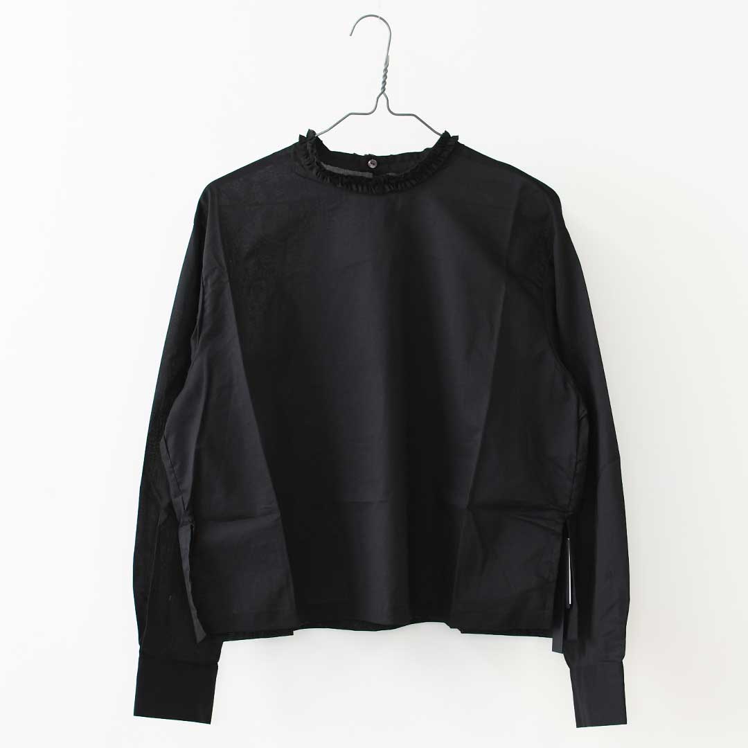 mizuiro ind [ミズイロ インド] frill collar P/O [3-230137] フリルカラープルオーバー・フリル襟・長袖・プルオーバー・無地・LADY'S [2026AW]