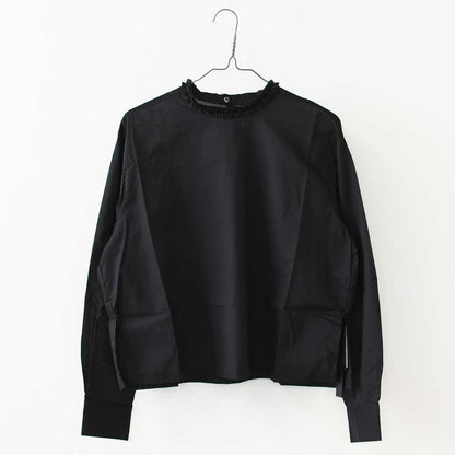 mizuiro ind [ミズイロ インド] frill collar P/O [3-230137] フリルカラープルオーバー・フリル襟・長袖・プルオーバー・無地・LADY'S [2026AW]