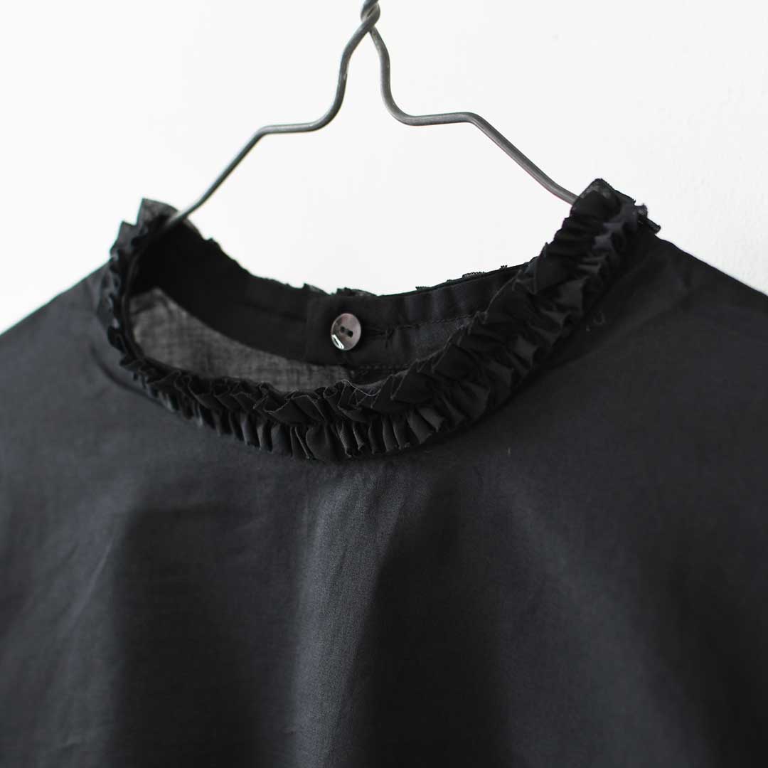 mizuiro ind [ミズイロ インド] frill collar P/O [3-230137] フリルカラープルオーバー・フリル襟・長袖・プルオーバー・無地・LADY'S [2026AW]