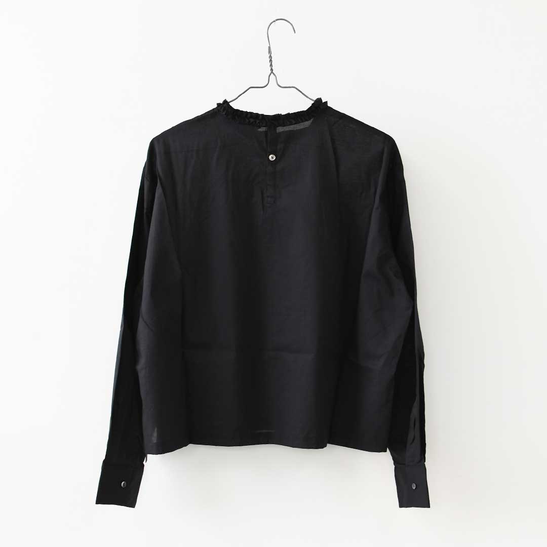 mizuiro ind [ミズイロ インド] frill collar P/O [3-230137] フリルカラープルオーバー・フリル襟・長袖・プルオーバー・無地・LADY'S [2026AW]