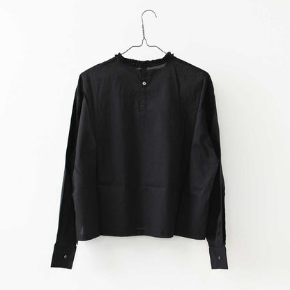 mizuiro ind [ミズイロ インド] frill collar P/O [3-230137] フリルカラープルオーバー・フリル襟・長袖・プルオーバー・無地・LADY'S [2026AW]