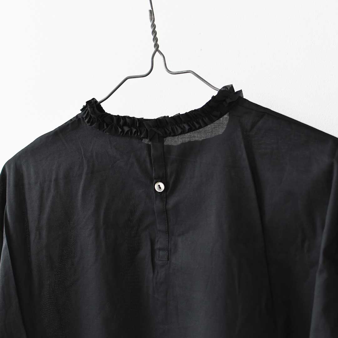 mizuiro ind [ミズイロ インド] frill collar P/O [3-230137] フリルカラープルオーバー・フリル襟・長袖・プルオーバー・無地・LADY'S [2026AW]