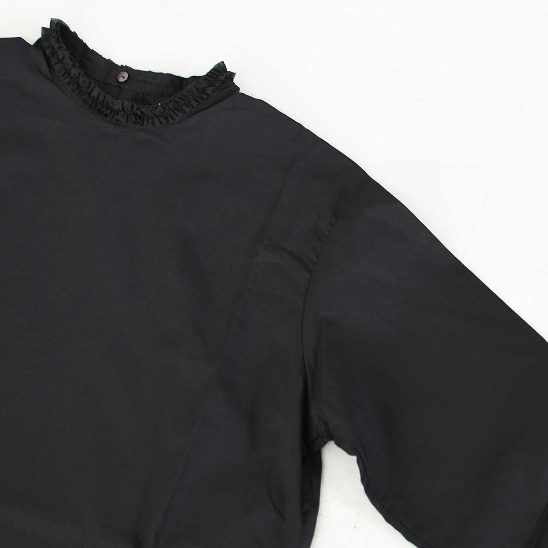 mizuiro ind [ミズイロ インド] frill collar P/O [3-230137] フリルカラープルオーバー・フリル襟・長袖・プルオーバー・無地・LADY'S [2026AW]