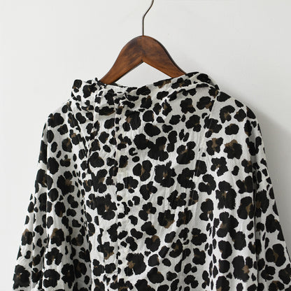 mizuiro ind [ミズイロ インド] animal print hood P/O [3-230142] アニマルプリントフードパーカー・フード・アニマル・長袖・ワイドシルエット・LADY'S [2026AW]