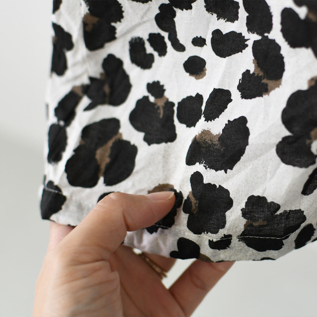 mizuiro ind [ミズイロ インド] animal print hood P/O [3-230142] アニマルプリントフードパーカー・フード・アニマル・長袖・ワイドシルエット・LADY'S [2026AW]