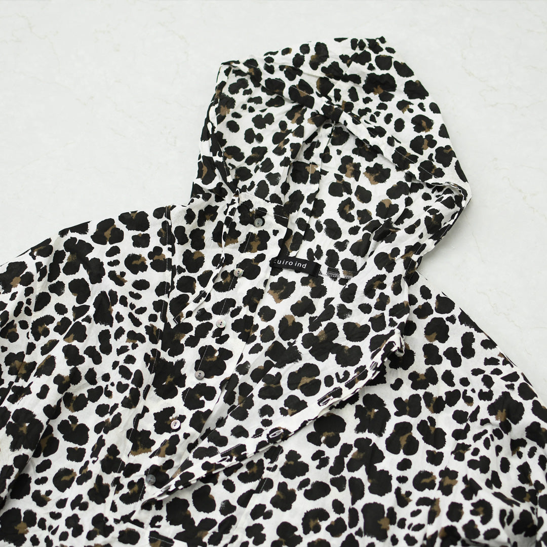 mizuiro ind [ミズイロ インド] animal print hood P/O [3-230142] アニマルプリントフードパーカー・フード・アニマル・長袖・ワイドシルエット・LADY'S [2026AW]