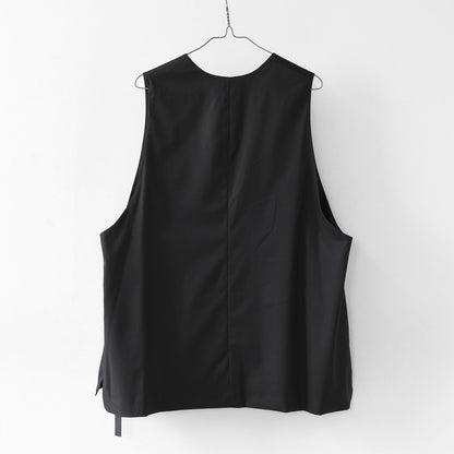 mizuiro ind [ミズイロ インド] deep V neck wide vest [3-230144] ディープ Ｖネック ワイド ベスト・LADY'S [2026AW]