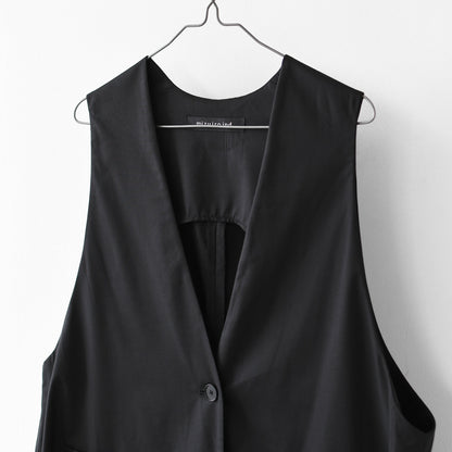 mizuiro ind [ミズイロ インド] deep V neck wide vest [3-230144] ディープ Ｖネック ワイド ベスト・LADY'S [2026AW]