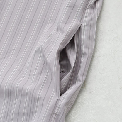 mizuiro ind [ミズイロ インド] stripe box cut shirt [3-230145] ストライプ ボックス カットシャツ・レギュラーカラー・ワイドシルエット・ゆったりシルエット・LADY'S [2026AW]