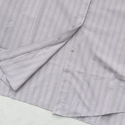 mizuiro ind [ミズイロ インド] stripe box cut shirt [3-230145] ストライプ ボックス カットシャツ・レギュラーカラー・ワイドシルエット・ゆったりシルエット・LADY'S [2026AW]