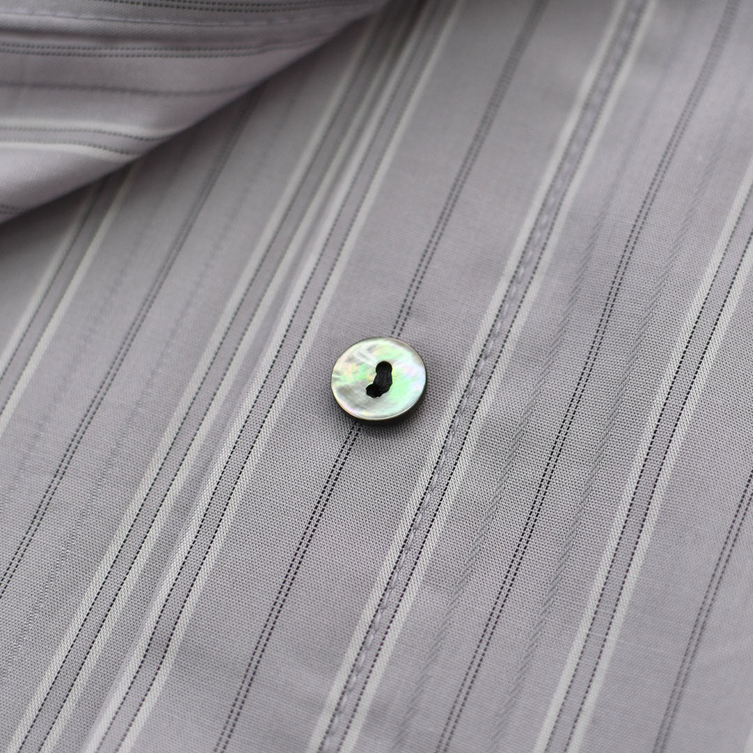 mizuiro ind [ミズイロ インド] stripe box cut shirt [3-230145] ストライプ ボックス カットシャツ・レギュラーカラー・ワイドシルエット・ゆったりシルエット・LADY'S [2026AW]